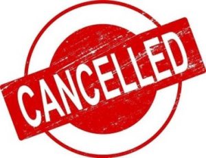 Event Cancelled